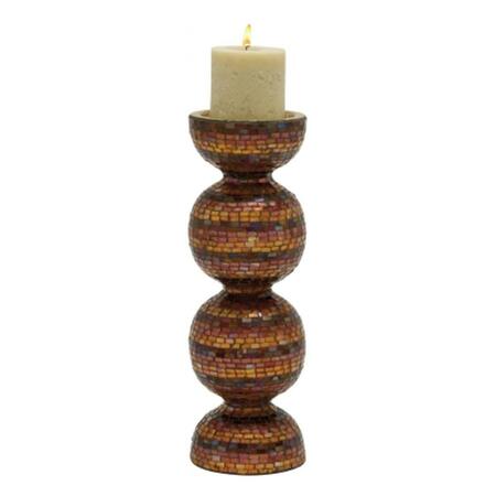 BENZARA Adorable Metal Mosaic Candle Holder 24021